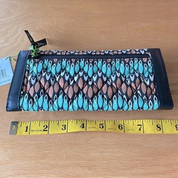 NWT Vera Bradley Trifold Wallet in Sierra Stream - Picture 6 of 7